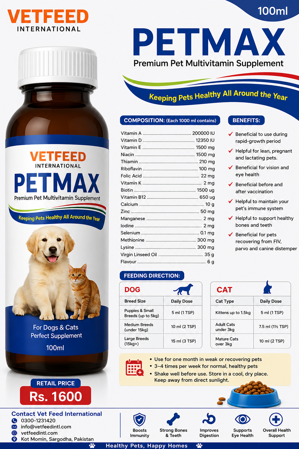 PETMAX – Premium Pet Multivitamin Supplement